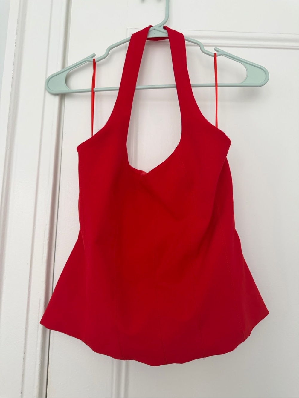 Zara Red Halter Camisole Top